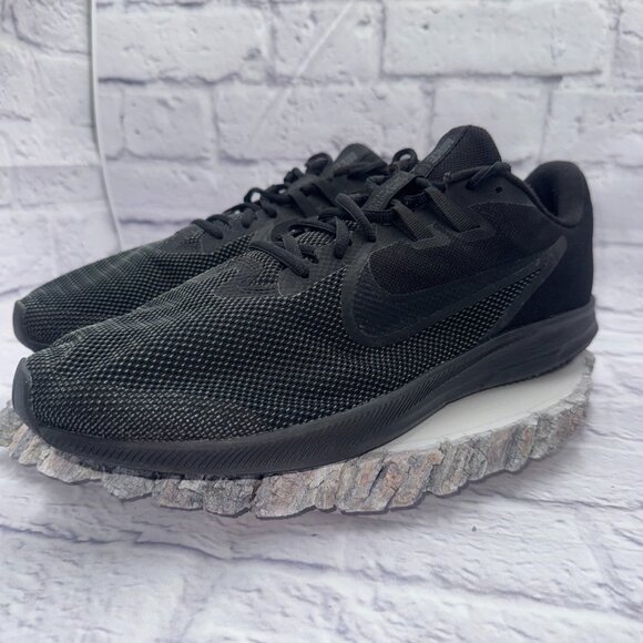 Nike Men's Downshifter 9 Running Shoe All Black Size 13 Sneakers AR4946-002 - Picture 3 of 9